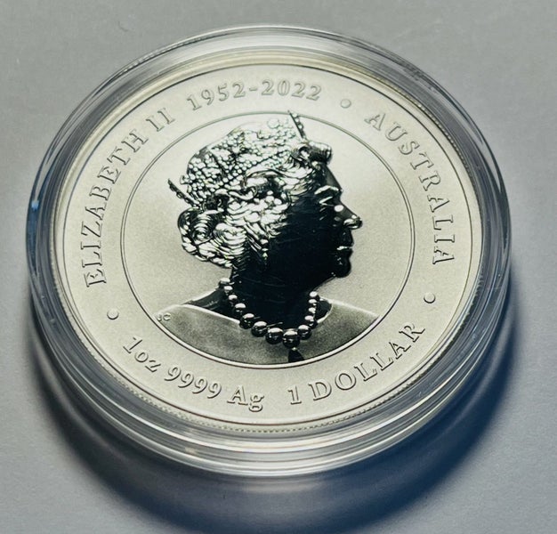 2024 1oz Perth Mint Lunar Dragon- Red Dragon .9999 Silver Coloured BU Coin Carousel 2