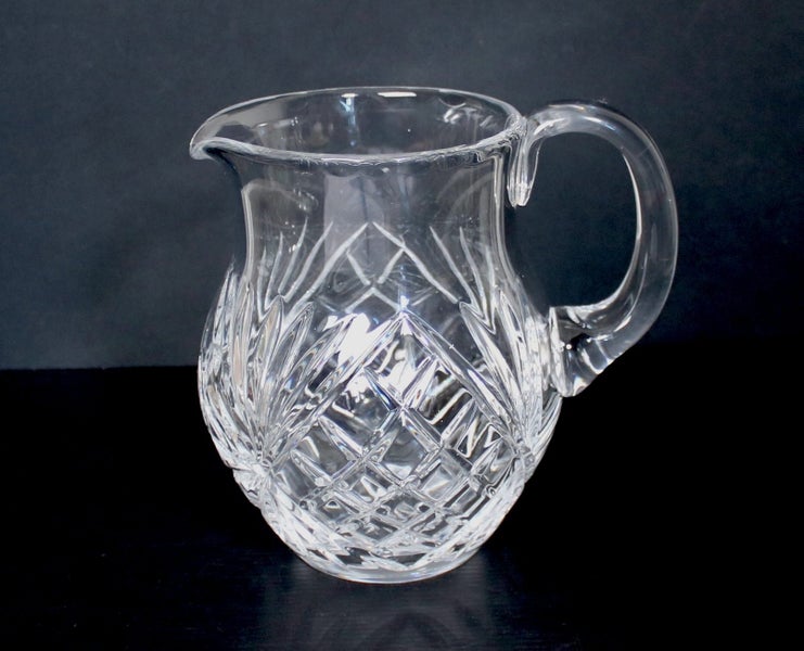 QUALITY VINTAGE VINTAGE CRYSTAL JUG 16CM Carousel 1