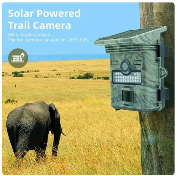 Hunting Trailcam Game cam HD Night Vision 32GB Rechargeable Solar WITH SCREEN62956661033986112