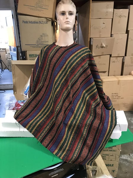 Made-to-Order Mexican Ponchos - 10 Designs Available! Carousel 1