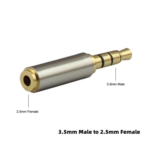 3PCS x Jack 3.5mm to 2.5mm Audio Adapter 2.5mm Female to 3.5mm Male Carousel 2