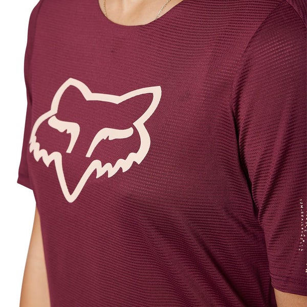 FOX WOMENS FLEXAIR SS JERSEY [DARK MAROON] Carousel 2