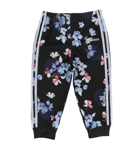 Adidas Girls Floral Athletic Track Pants, NWT Carousel 1