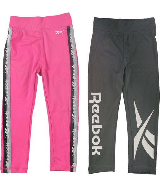 Reebok Girls 2-Pack Compression Athletic Pants Carousel 1