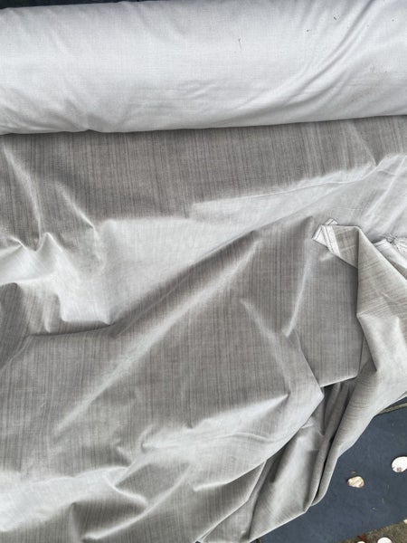 Grey putty velour fabric Carousel 5