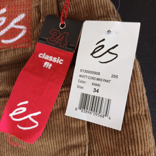 ES CLASSIC FIT, CORD, COLOR KHAKI, SIZE 34 Carousel 2