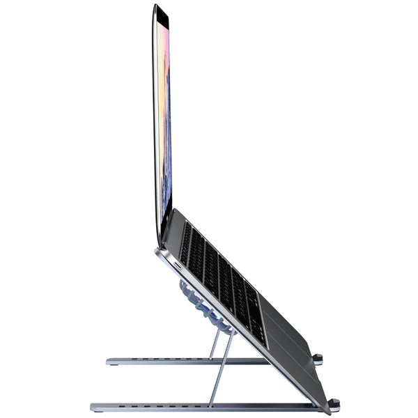 Folding Laptop Radiator Fan Cooling Pad Aluminum Alloy Desk Stand Adjustable ... Carousel 4