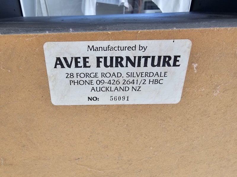 NZ Made Sturdy Black TV Cabinet Carousel 7