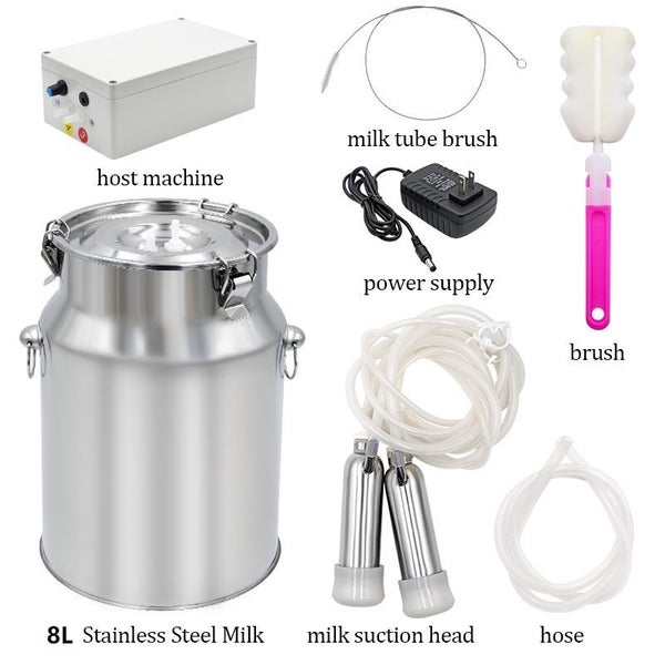 Milking Machine 8L Sheep Milker Electric Pulsation Automatic Milking Equipment Carousel 1