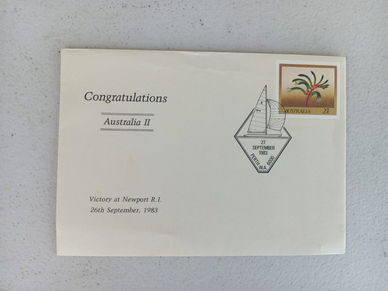 1988 australian congratulations australia II americas cup envelope Carousel 1
