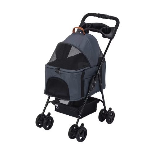 Comfy Grey Pet Stroller Carousel 1