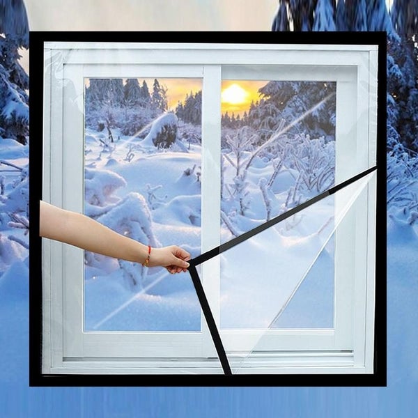 Window Windproof Warm Film Indoor Air Leakage Soundproof Double-Layer Insulat... Carousel 7