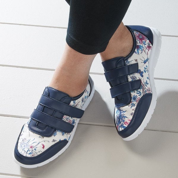Print Touch Close Sneaker - Size 9 - Navy629710194083861110