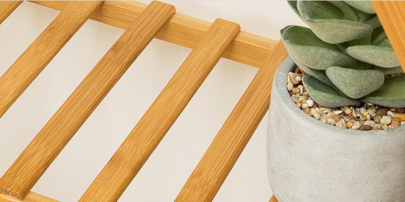 Artists Bamboo Flower Planter Rack Shelves Carousel 2