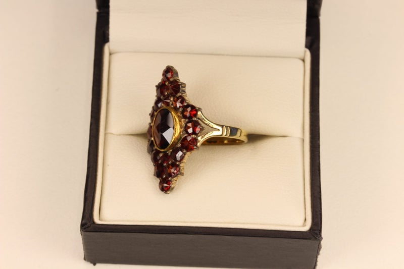 9ct Garnet array ring Carousel 2