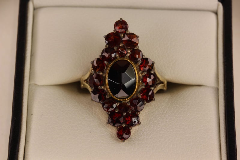 9ct Garnet array ring Carousel 8