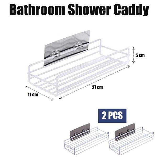 Brand New Bathroom Storage Steel Shelf Shower Caddies Holder 2Pcs *Sale NOW* Carousel 2