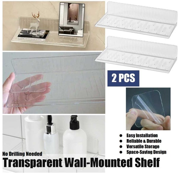 2PCS Floating Hanging Shelves Wall Mounted Cabinets *Over Stocked* Carousel 1