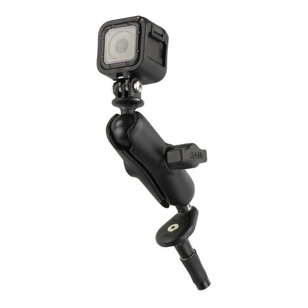 RAM Action Camera / GoPro Mount with Motorcycle Fork Stem Base - Medium Arm Carousel 2