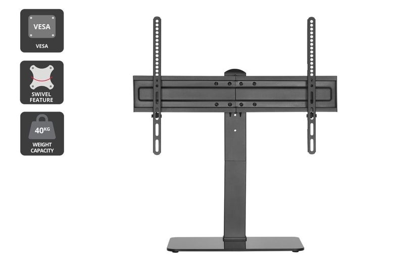 Kogan Universal Swivel Tabletop TV Stand with Glass Base for 37" - 70" TVs Carousel 1