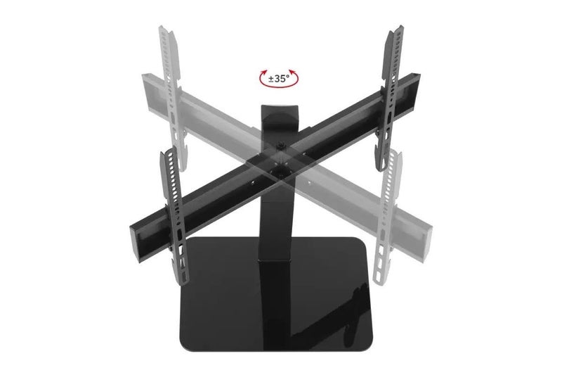 Kogan Universal Swivel Tabletop TV Stand with Glass Base for 37" - 70" TVs Carousel 5
