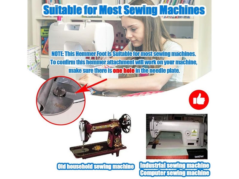 PTN NEW Sewing Machine Foot Hemmer Sale Sale Carousel 10