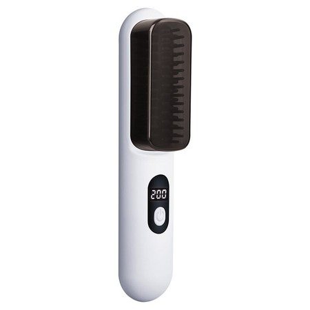 Mini Portable Straightening Brush Negative Ion Hot Comb Straightener Carousel 6