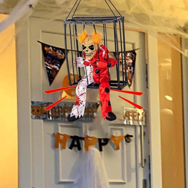 Halloween Horror Decorations, Prisoner Cage Scary Halloween Toy Carousel 2