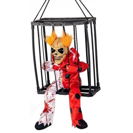 Halloween Horror Decorations, Prisoner Cage Scary Halloween Toy Carousel 3
