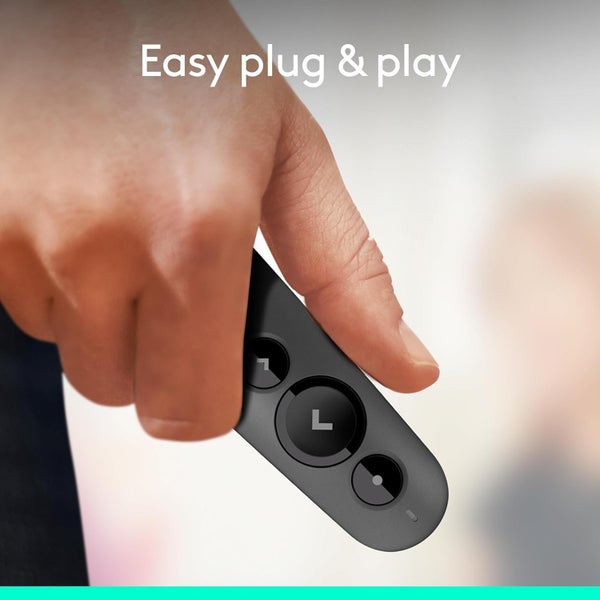 R500s Laser Presentation Remote Clicker with Dual Connectivity Bluetooth Carousel 2