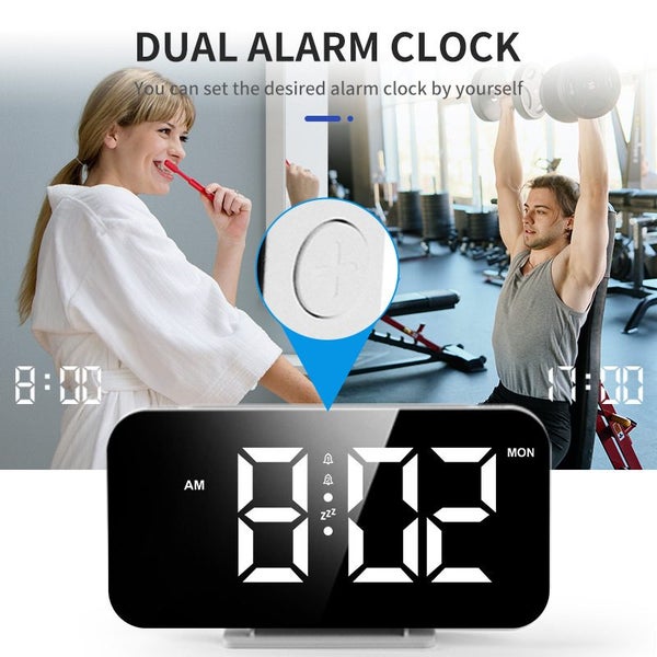 Digital Alarm Clock Night Light Carousel 2