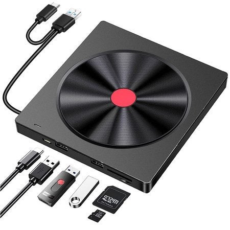 External CD/DVD Drive, 6 IN 1 USB 3.0 Dvd Player Carousel 2