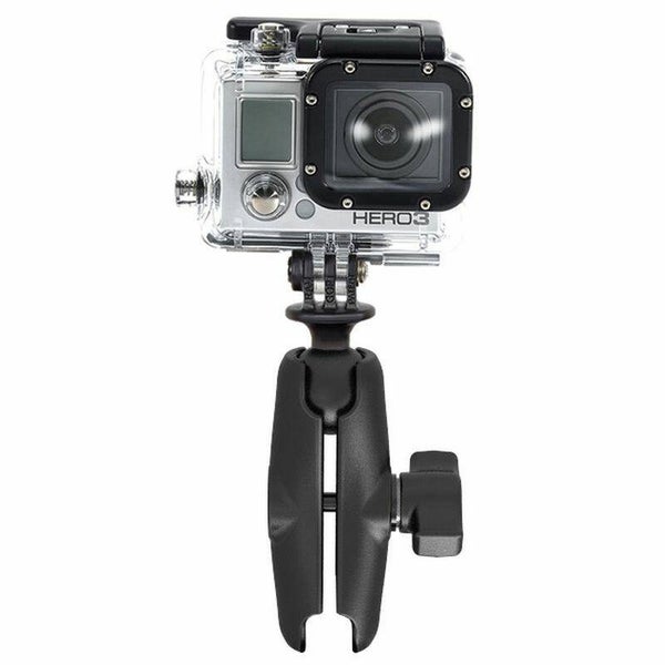 RAM Action Camera / GoPro Mount with Medium Double Socket Arm Carousel 1