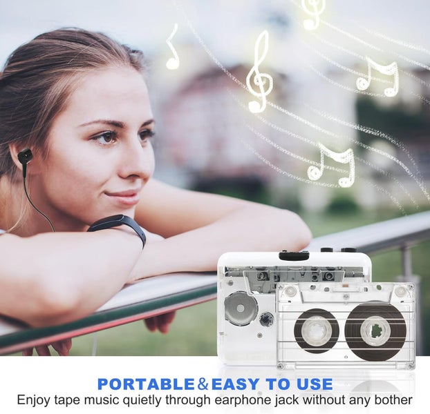 Auto Reverse and Clear Stereo Cassette Player Carousel 1