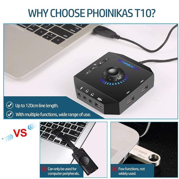 External Stereo Sound Card USB Audio Adapter Carousel 2