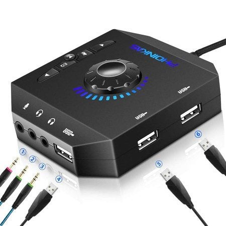 External Stereo Sound Card USB Audio Adapter Carousel 1