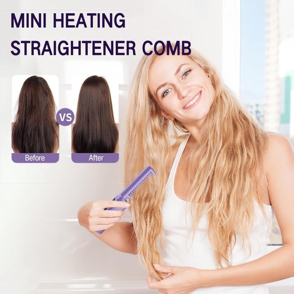 Cordless Hair Straightener Brush Comb Carousel 2