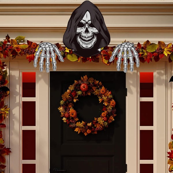 Halloween Fence Peeker Decoration Scary Peeper Carousel 1