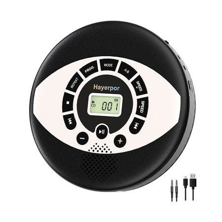 CD Player, USB Rechargeable Multifunction Portable CD Player Carousel 2