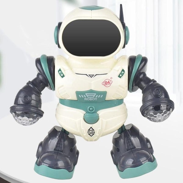 Intelligent Early Education Sound And Light Mechanical Robot Toys - 4 Green Carousel 1