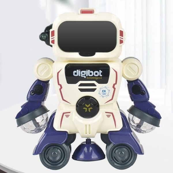 Intelligent Early Education Sound And Light Mechanical Robot Toys - 1 Blue Carousel 1