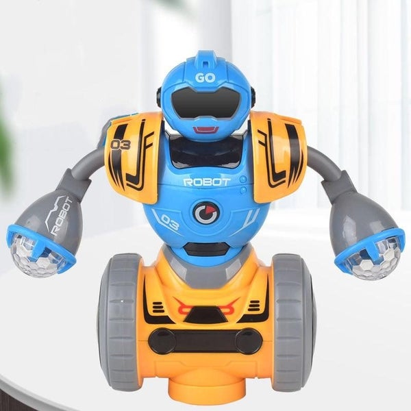 Intelligent Early Education Sound And Light Mechanical Robot Toys - 3A Blue Carousel 1