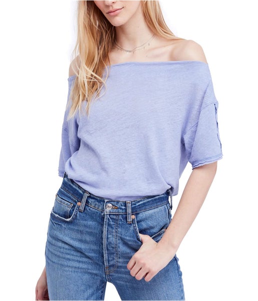 Free People Womens She So Cool Basic T-Shirt Carousel 1