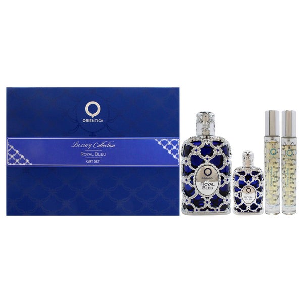 Orientica Royal Bleu by Orientica for Unisex - 4 Pc Gift Set 2.7oz EDP Spray,... Carousel 1