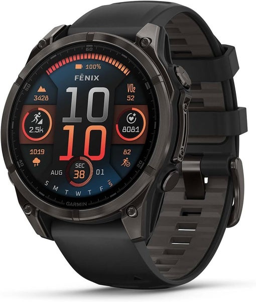 Garmin Fenix 8 AMOLED Smart Watch - 47mm, Slate Grey & Black Carousel 1