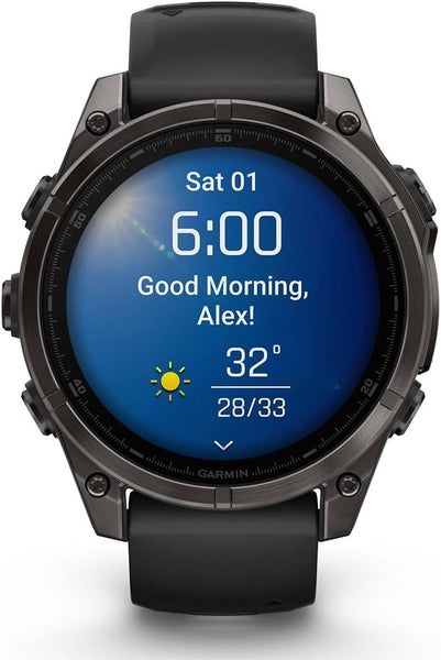 Garmin Fenix 8 AMOLED Smart Watch - 47mm, Slate Grey & Black Carousel 4