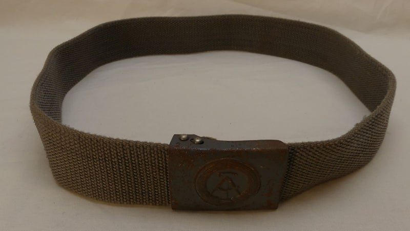 Original Genuine East German Military Metal Belt With Metal Buckle NVA Carousel 1