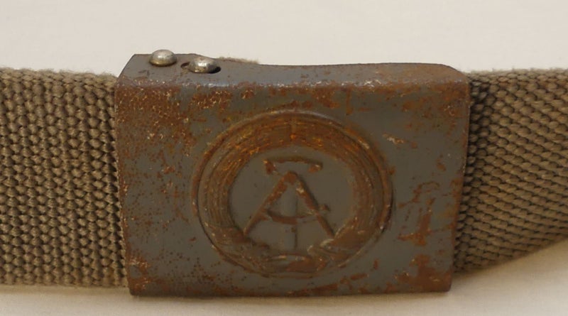 Original Genuine East German Military Metal Belt With Metal Buckle NVA Carousel 2
