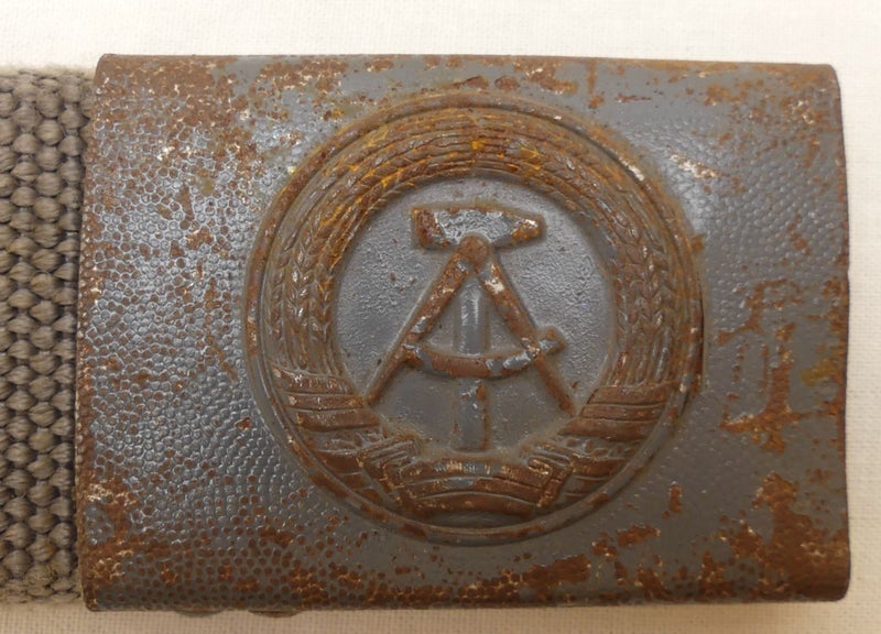 Original Genuine East German Military Metal Belt With Metal Buckle NVA Carousel 8