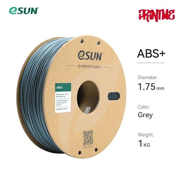eSUN ABS+ GREY 1.75mm 3D PRINTER FILAMENT 1kg/2.2lbs Carousel 1